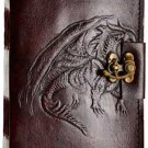 Single Dragon leather blank book w/ latch