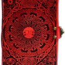Sun and Moon leather blank book W/ latch