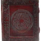 Pentagram leather w/ latch 4 1/2" x 5"
