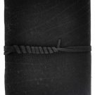 Black Buffalo Hunter leather blank book w/ cord