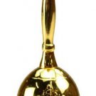 Altar Bell with Triquetra Design 2 1/2" gold plated