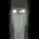 1oz Clear Plastic Bottle W/ Ribbed Cap