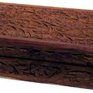 Handcrafted Box w Floral Design 8"x5"