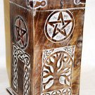 Pentagram and Tree Incense Chest