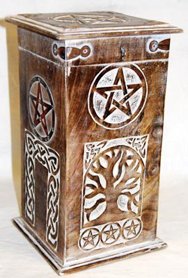 Pentagram and Tree Incense Chest