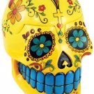 Yellow Day of the Dead Skull box