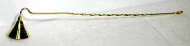 Spiral Handle Brass candle snuffer