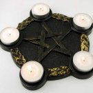Pentagram Candle Holder altar plate
