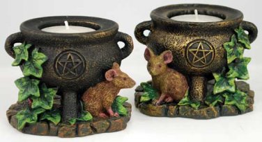 Mouse & Pentagram Tealight Holders