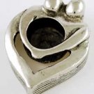 Couple's Heart Chime Candle Holder