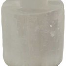 White Selenite Round tealight holder