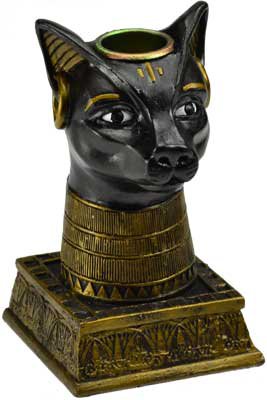 Bastet candle holder