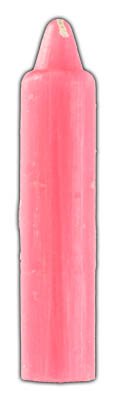 Pink 4" taper candle