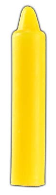 Yellow 4" taper candle