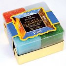 Four Elements square votive candle set of 4