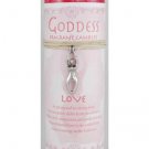 Love Pillar Candle with Goddess Necklace