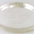 Silver plated Pentagram Plate 8 1/2"