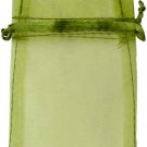5" x 6" Olive organza pouch