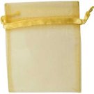 5" x 6" Gold organza pouch