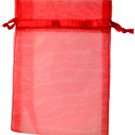 5" x 6" Red organza pouch