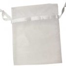 6" x 8" White organza pouch