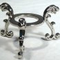 Silver Plated Flower crystal ball stand