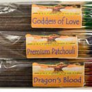 Bulk Pack (90 - 95) Goddess Freya incense stick flower child (colored tips)