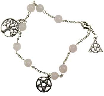 Rose Quartz anklet