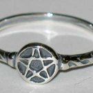 Pentagram ring size 6 sterling