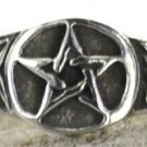 Pewter Pentagram ring size 12