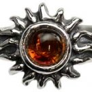 Amber Sun ring Size 5