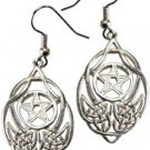 Celtic Knot Pentagram earrings