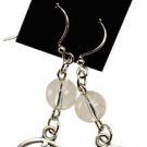 Quartz Pentagram earrings