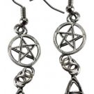 Triquetra Pentagram earrings