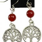 Carnelian Tree of Life earrings