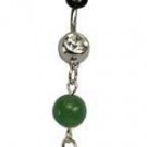 Green Aventurine Tree of Life belly ring