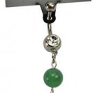 Green Aventurine Triquetra belly ring
