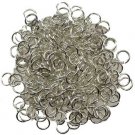 1 Lb Jump rings, silver plated