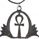 Ankh pewter necklace