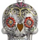 Day of the Dead Skull necklace 1 1/4” x 3/4”