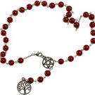 Carnelian Witch's Ladder necklace