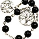 Black Onyx prayer beads necklace
