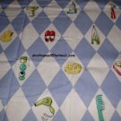 NICK & NORA Duck Diamond Life Fabric Shower Curtain NEW