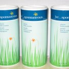 3 New AVON BE SPONTANEOUS Fragrance Body POWDER Talc 2006