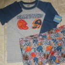 New GYMBOREE PAJAMAS PJs Gymmies Sz 8 HELMET Football New GYMBOREE PAJAMAS PJs Gymmies Sz 8 HELMET Football