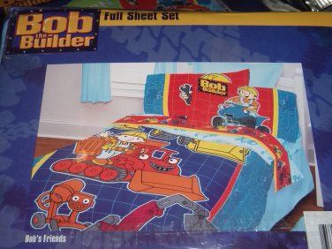 New BOB THE BUILDER FULL SHEET SET Sheet Construction Scoop Muck Lofty