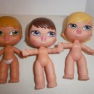 3 USED BRATZ Figures Figurines Dolls Baby