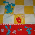 USED BLUE's CLUES TWIN FLAT SHEET Salt Pepper Shovel Pail Mint