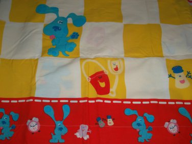 USED BLUE's CLUES TWIN FLAT SHEET Salt Pepper Shovel Pail Mint