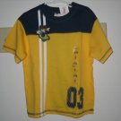 New Disney Store SHIRT TOPS S 6 6x Yellow Blue Mickey Mouse